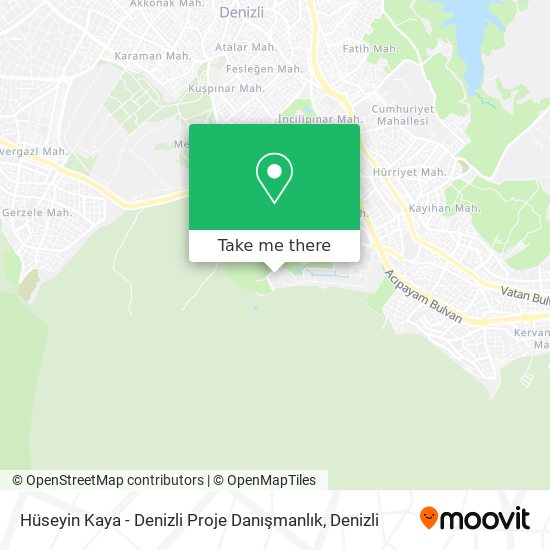 Hüseyin Kaya - Denizli Proje Danışmanlık map