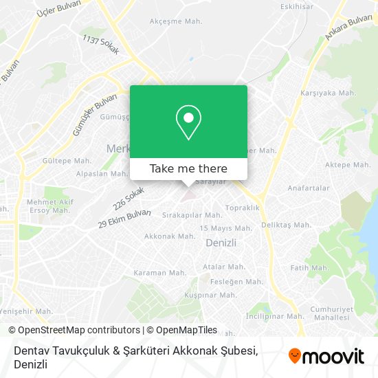 Dentav Tavukçuluk & Şarküteri Akkonak Şubesi map