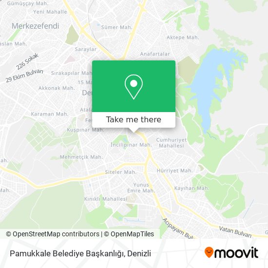 Pamukkale Belediye Başkanlığı map