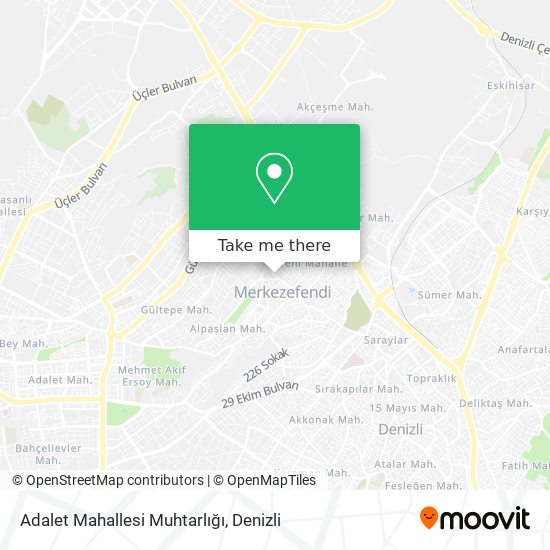 Adalet Mahallesi Muhtarlığı map
