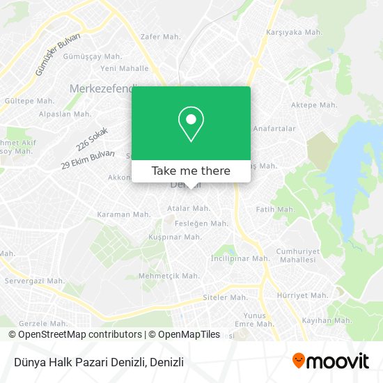 Dünya Halk Pazari Denizli map