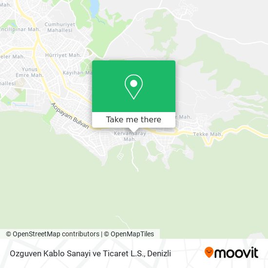 Ozguven Kablo Sanayi ve Ticaret L.S. map