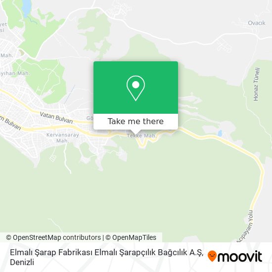 Elmalı Şarap Fabrikası Elmalı Şarapçılık Bağcılık A.Ş map