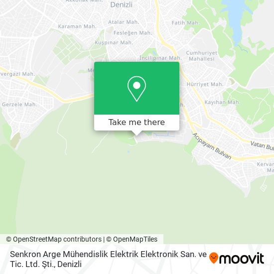Senkron Arge Mühendislik Elektrik Elektronik San. ve Tic. Ltd. Şti. map