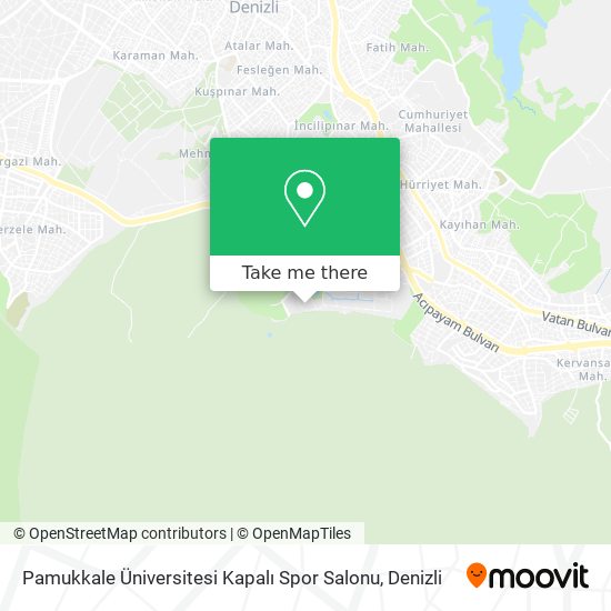 Pamukkale Üniversitesi Kapalı Spor Salonu map