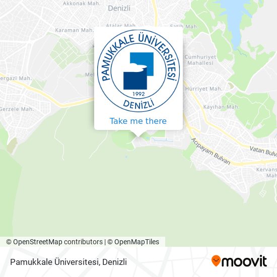 Pamukkale Üniversitesi map