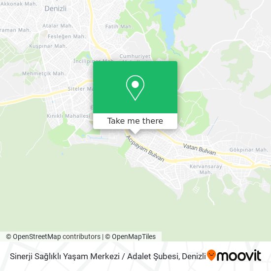 Sinerji Sağlıklı Yaşam Merkezi / Adalet Şubesi map