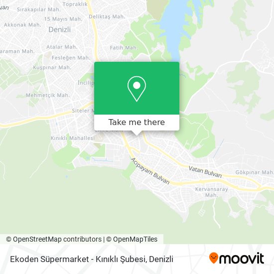 Ekoden Süpermarket - Kınıklı Şubesi map