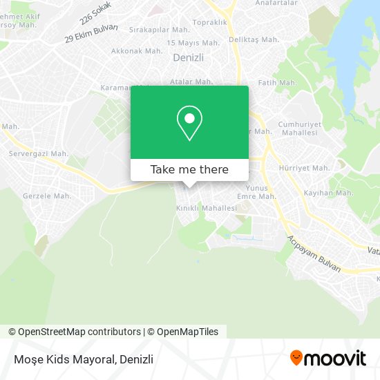 Moşe Kids Mayoral map