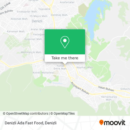 Denizli Ada Fast Food map