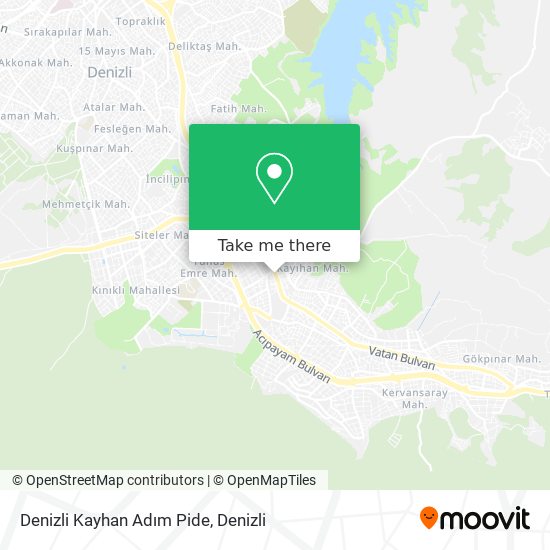 Denizli Kayhan Adım Pide map