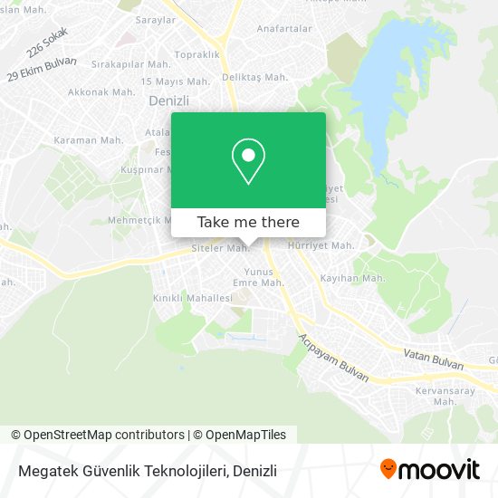 Megatek Güvenlik Teknolojileri map