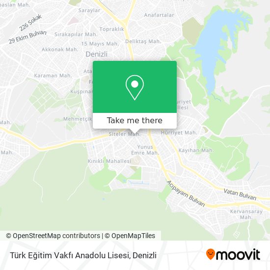 Türk Eğitim Vakfı Anadolu Lisesi map