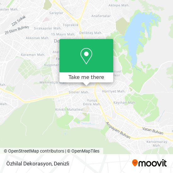 Özhilal Dekorasyon map