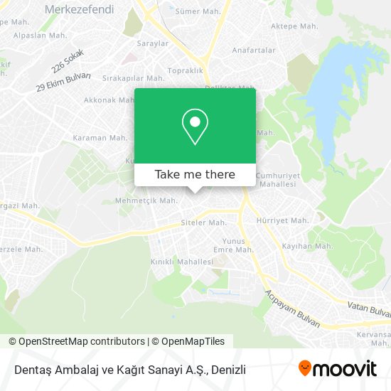 Dentaş Ambalaj ve Kağıt Sanayi A.Ş. map