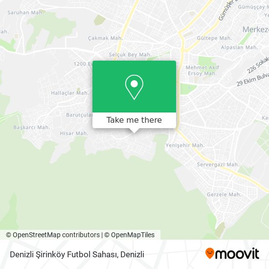 Denizli Şirinköy Futbol Sahası map