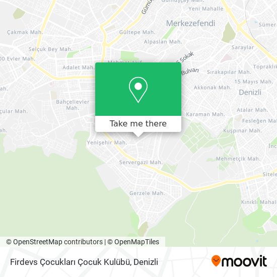 Firdevs Çocukları Çocuk Kulübü map