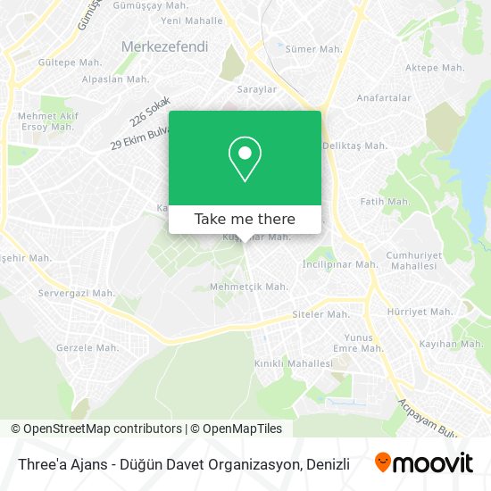 Three'a Ajans - Düğün Davet Organizasyon map