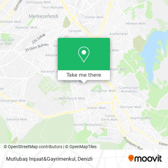 Mutlubaş Inşaat&Gayrimenkul map