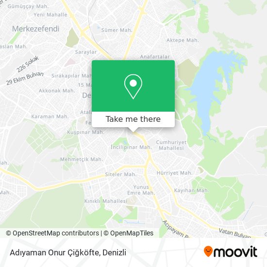 Adıyaman Onur Çiğköfte map