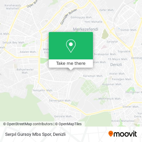 Serpıl Gursoy Mbs Spor map
