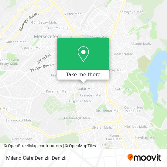 Milano Cafe Denizli map