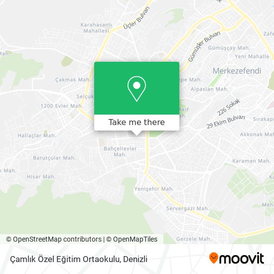 Çamlık Özel Eğitim Ortaokulu map