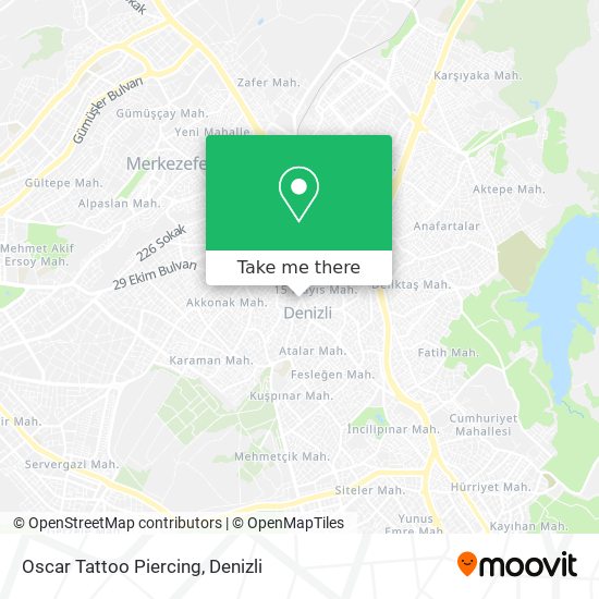 Oscar Tattoo Piercing map