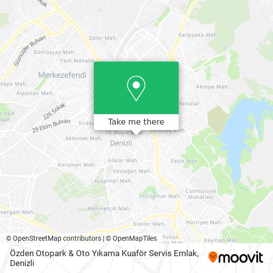 Özden Otopark & Oto Yıkama Kuaför Servis Emlak map