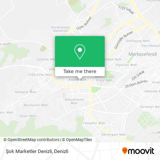 Şok Marketler Denizli map