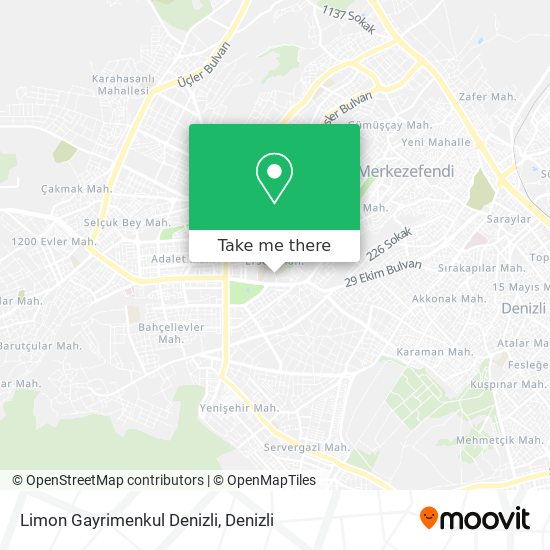 Limon Gayrimenkul Denizli map