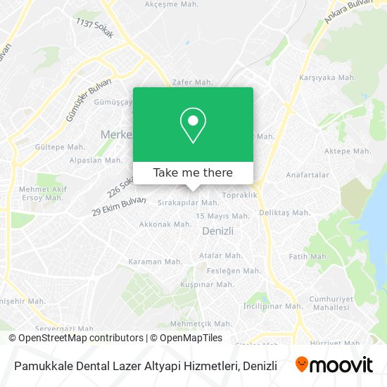 Pamukkale Dental Lazer Altyapi Hizmetleri map