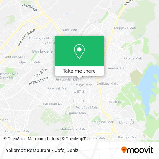 Yakamoz Restaurant - Cafe map