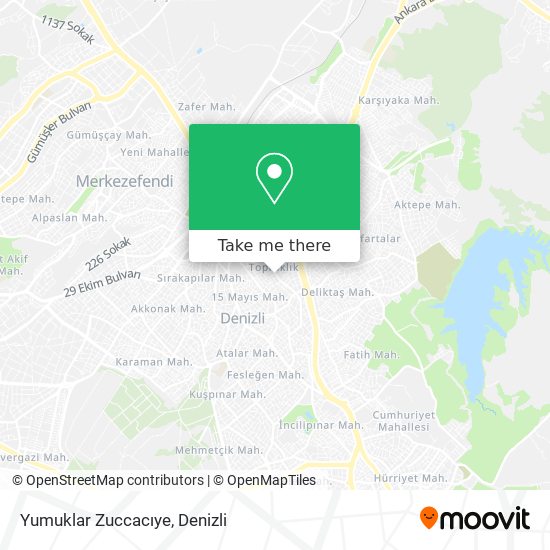 Yumuklar Zuccacıye map