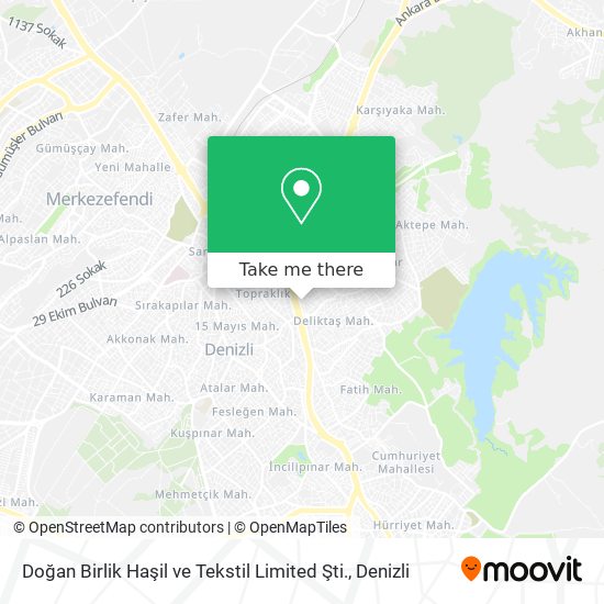 Doğan Birlik Haşil ve Tekstil Limited Şti. map