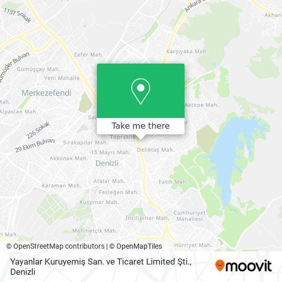 Yayanlar Kuruyemiş San. ve Ticaret Limited Şti. map