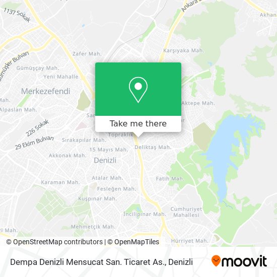 Dempa Denizli Mensucat San. Ticaret As. map