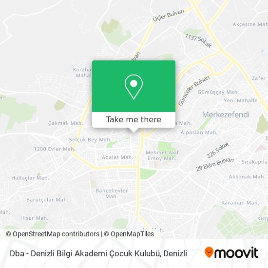 Dba - Denizli Bilgi Akademi Çocuk Kulubü map