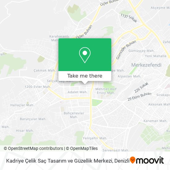 Kadriye Çelik Saç Tasarım ve Güzellik Merkezi map