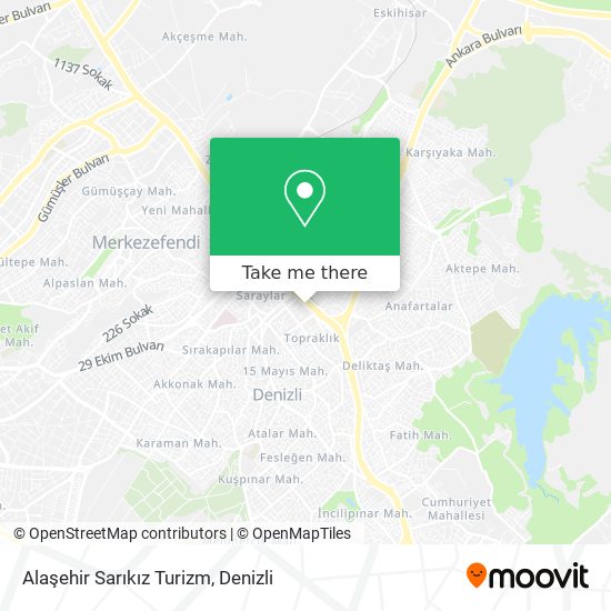 Alaşehir Sarıkız Turizm map