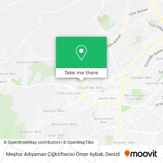 Meşhur Adıyaman Çiğköftecisi-Ömer Aybak map