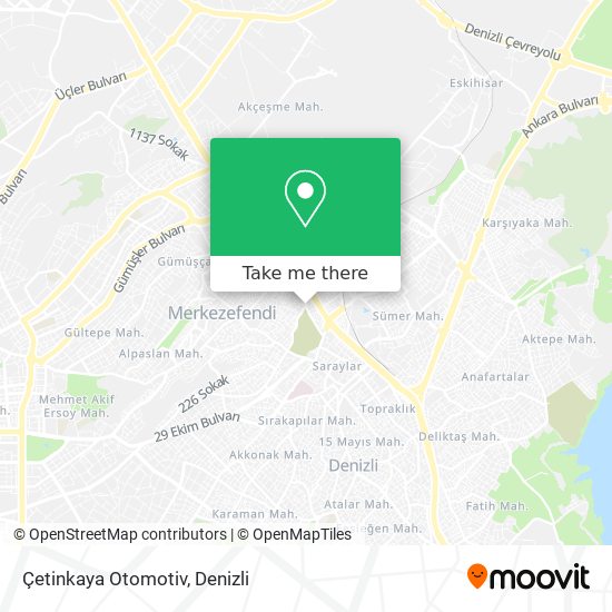 Çetinkaya Otomotiv map