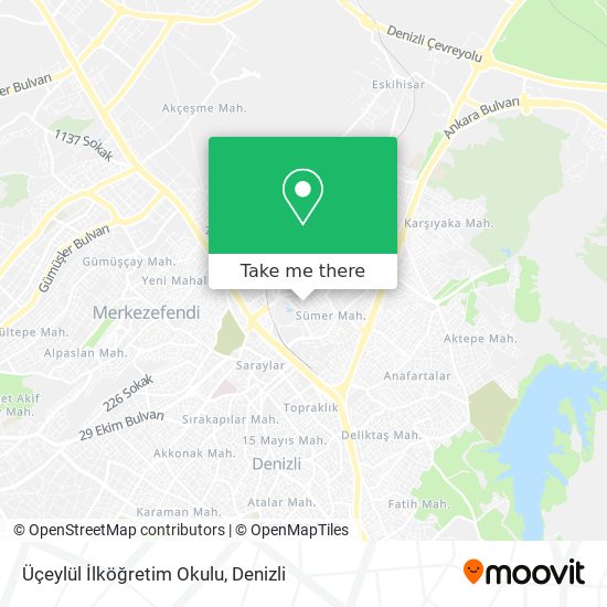 Üçeylül İlköğretim Okulu map