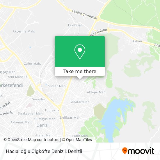 Hacıalioğlu Cigköfte Denizli map