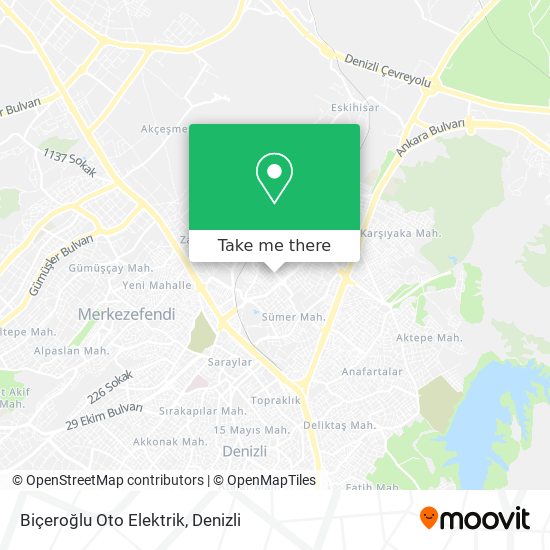 Biçeroğlu Oto Elektrik map