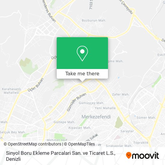 Sinyol Boru Ekleme Parcalari San. ve Ticaret L.S. map