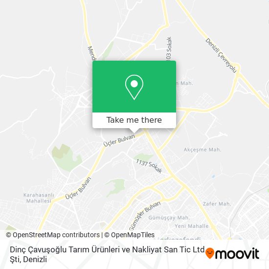 Dinç Çavuşoğlu Tarım Ürünleri ve Nakliyat San Tic Ltd Şti map