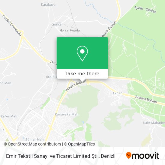 Emir Tekstil Sanayi ve Ticaret Limited Şti. map