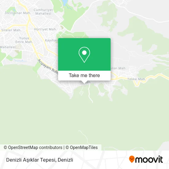 Denizli Aşıklar Tepesi map