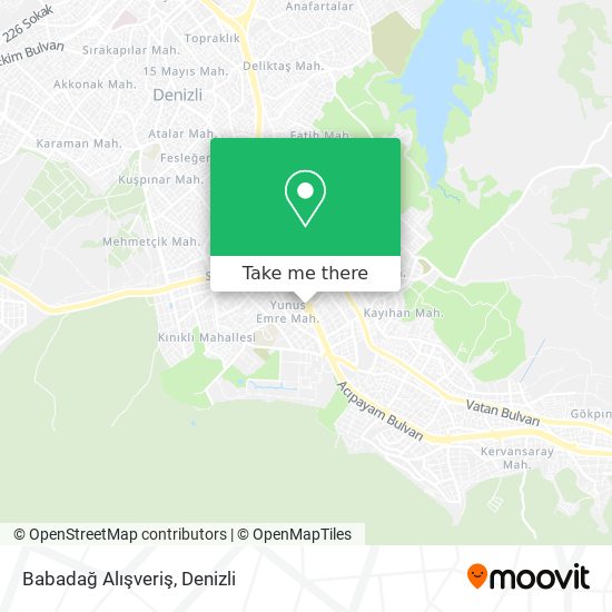 Babadağ Alışveriş map